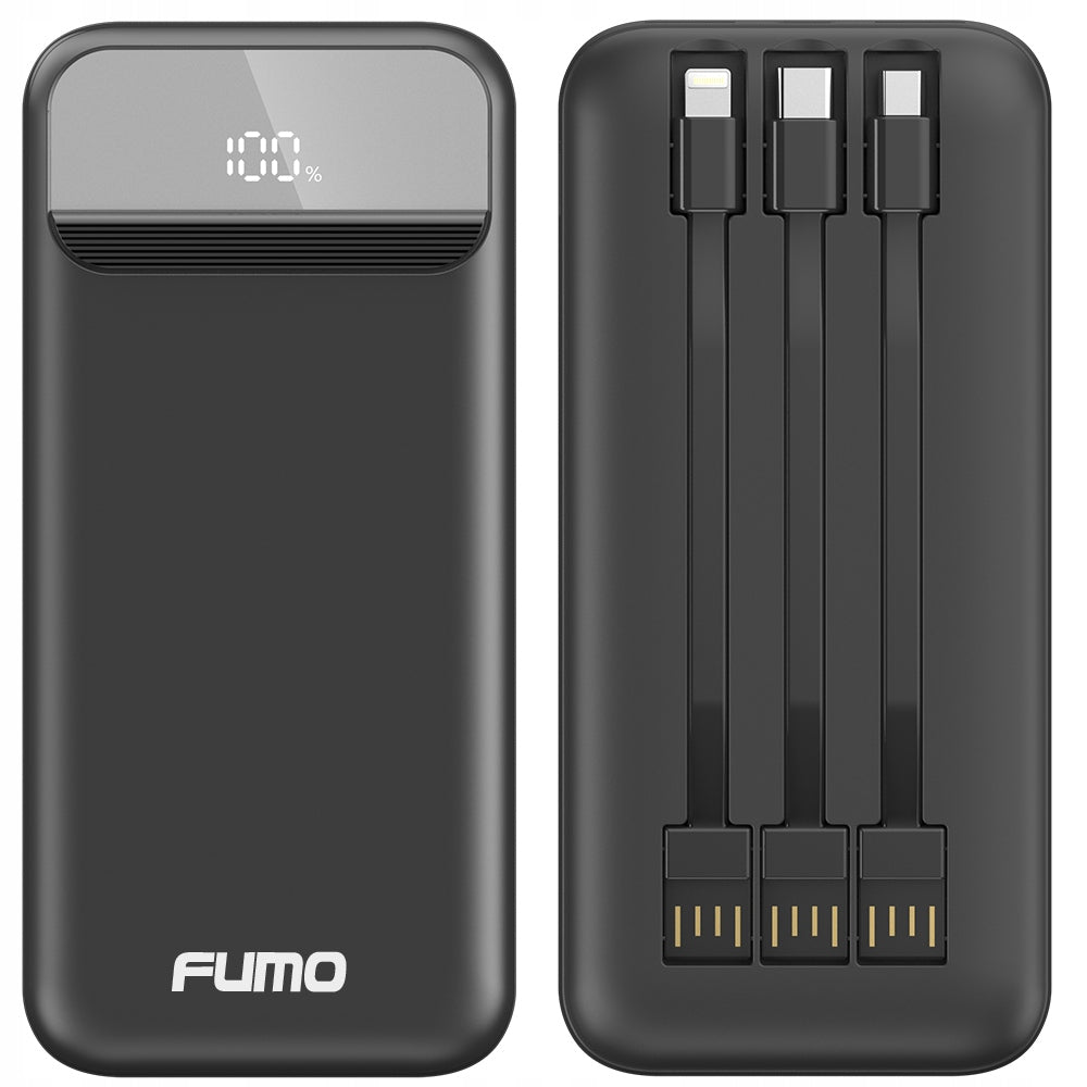 FAST POWERBANK POWER BANK 20000 mAh 4xUSB USB-C FAST CHARGING CABLES