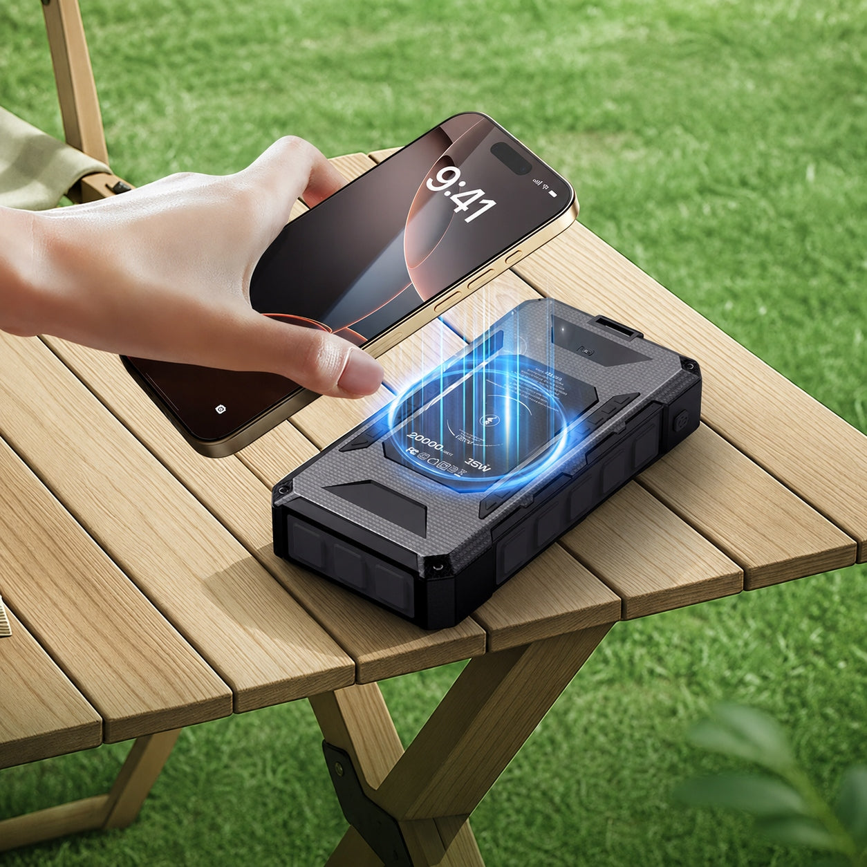 FAST SOLAR POWERBANK POWER TRAVEL BANK FUMO 20000mAh mAh PD USB-C 35W Manufacturer code Powerbank solarny FUMO 20000mAh FPB20S35W