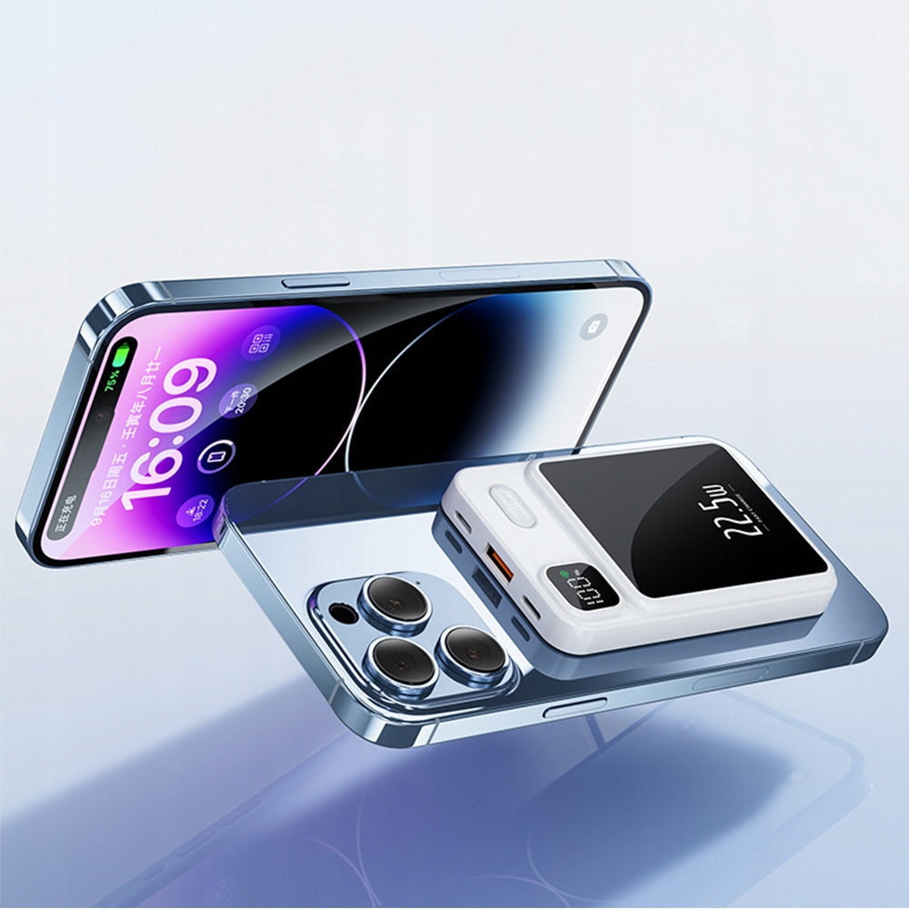 FAST WIRELESS POWER INDUCTION BANK FOR iPhone 10000mAh 22,5W USB-C Battery capacity 10000 mAh