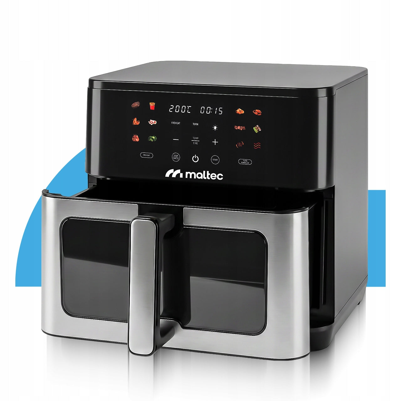 FAT FREE AIR FRYER 10L 2000W AIR FRYER LARGE WINDOW AIR FRYER TRAY Model Frytkownica Beztłuszczowa AirFryer2000W-10L
