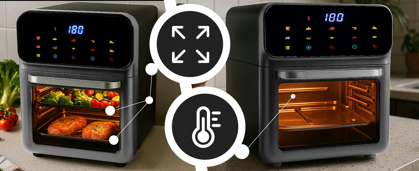 FAT-FREE AIR FRYER 8,5L OVEN 1350W 10 MODES Manufacturer code 7787