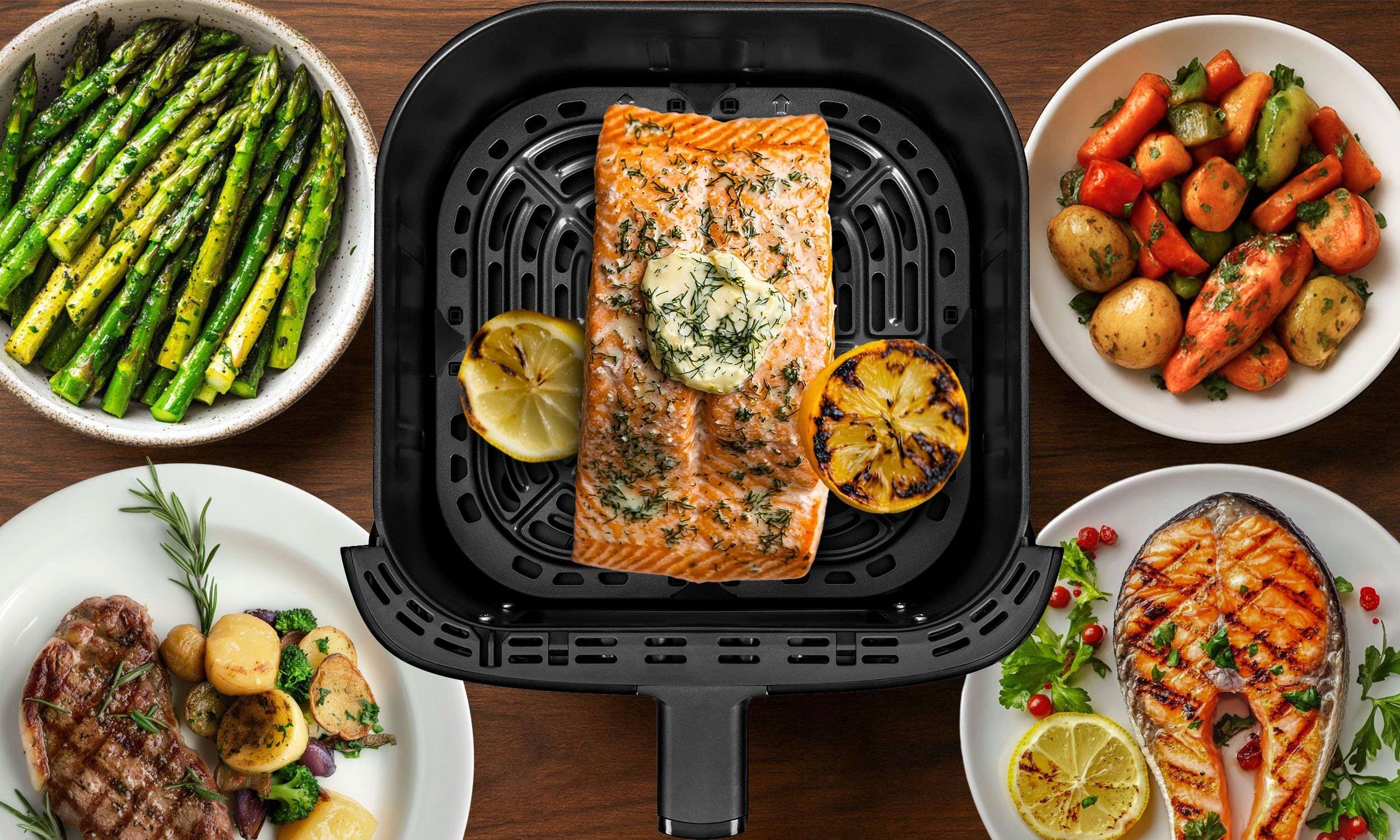 FAT FREE AIR FRYER 8L LARGE 2000W 14 PROGRAMS Brand no brand