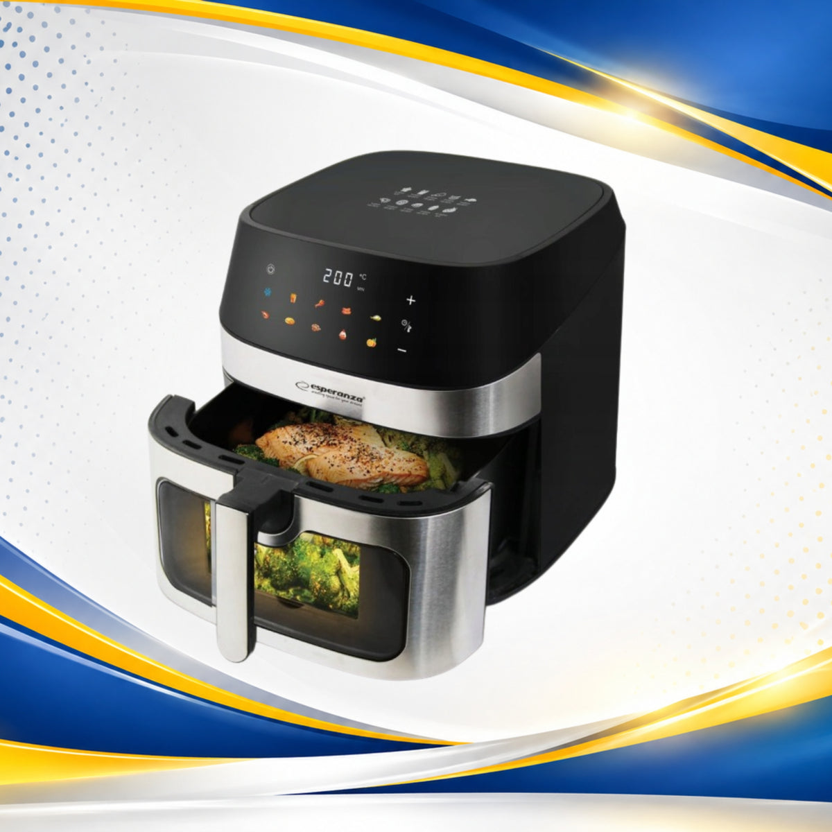 FAT FREE AIR FRYER Esperanza Patate Al Forno 8L 1600W Manufacturer code EKA005