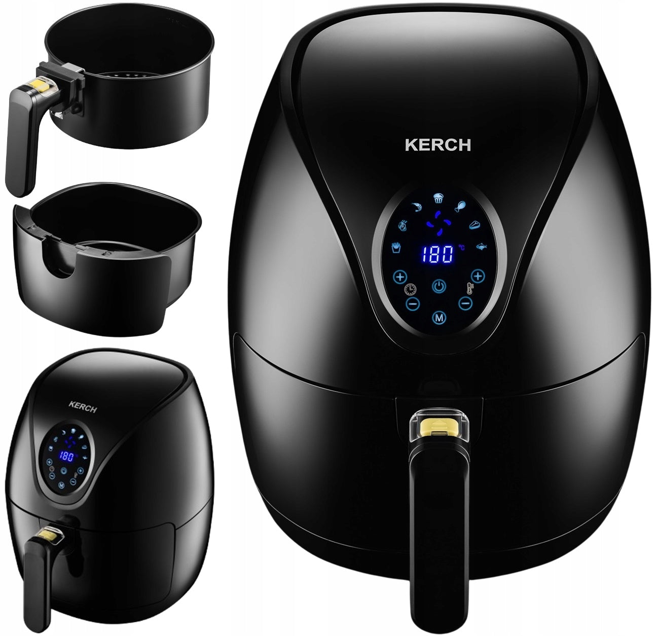 FAT-FREE AIR FRYER KERCH EASY AIR FRYER 4L 1500W