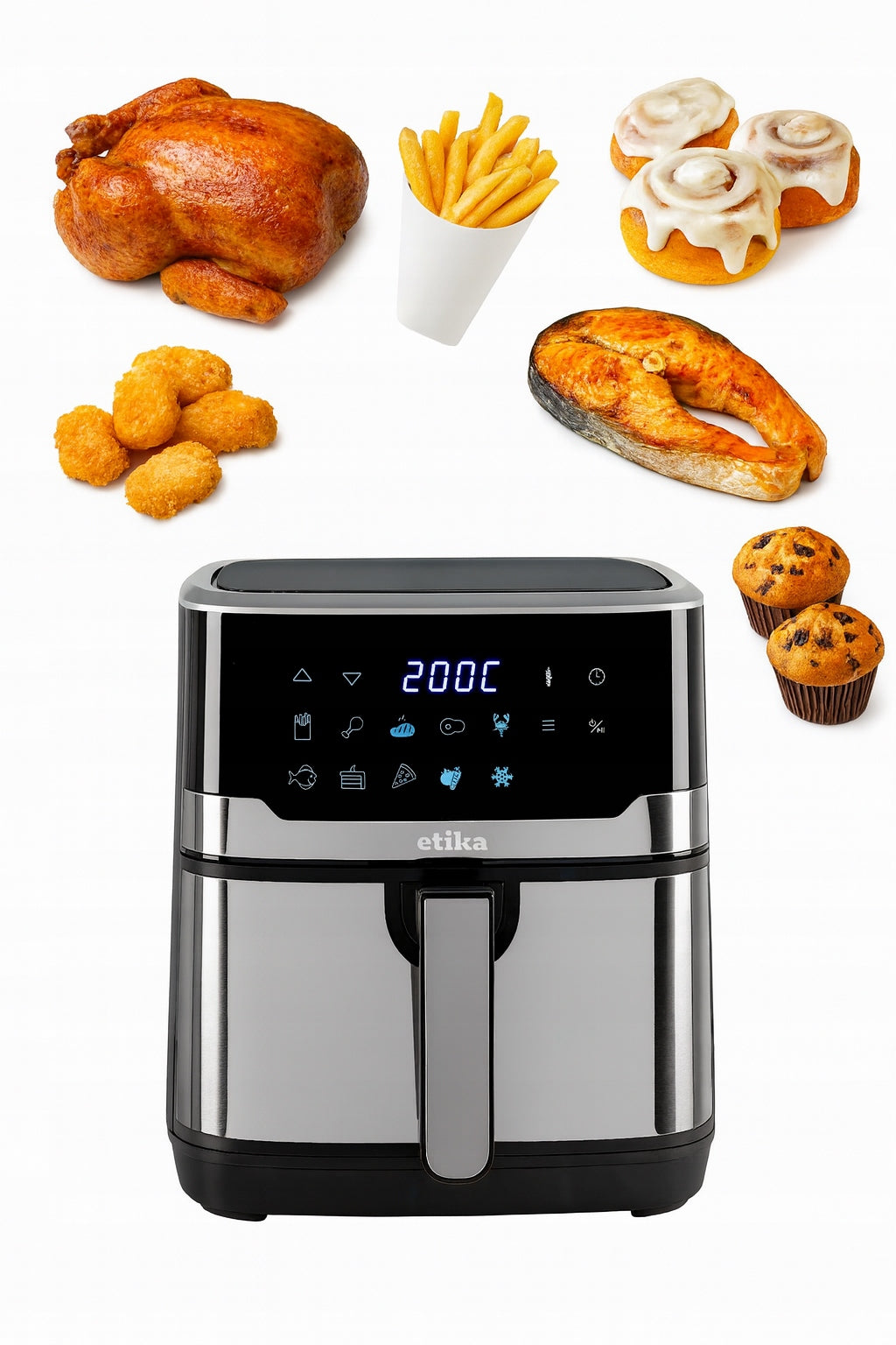 FAT FREE AIR FRYER LARGE 6,5L BOWL Packaging status original
