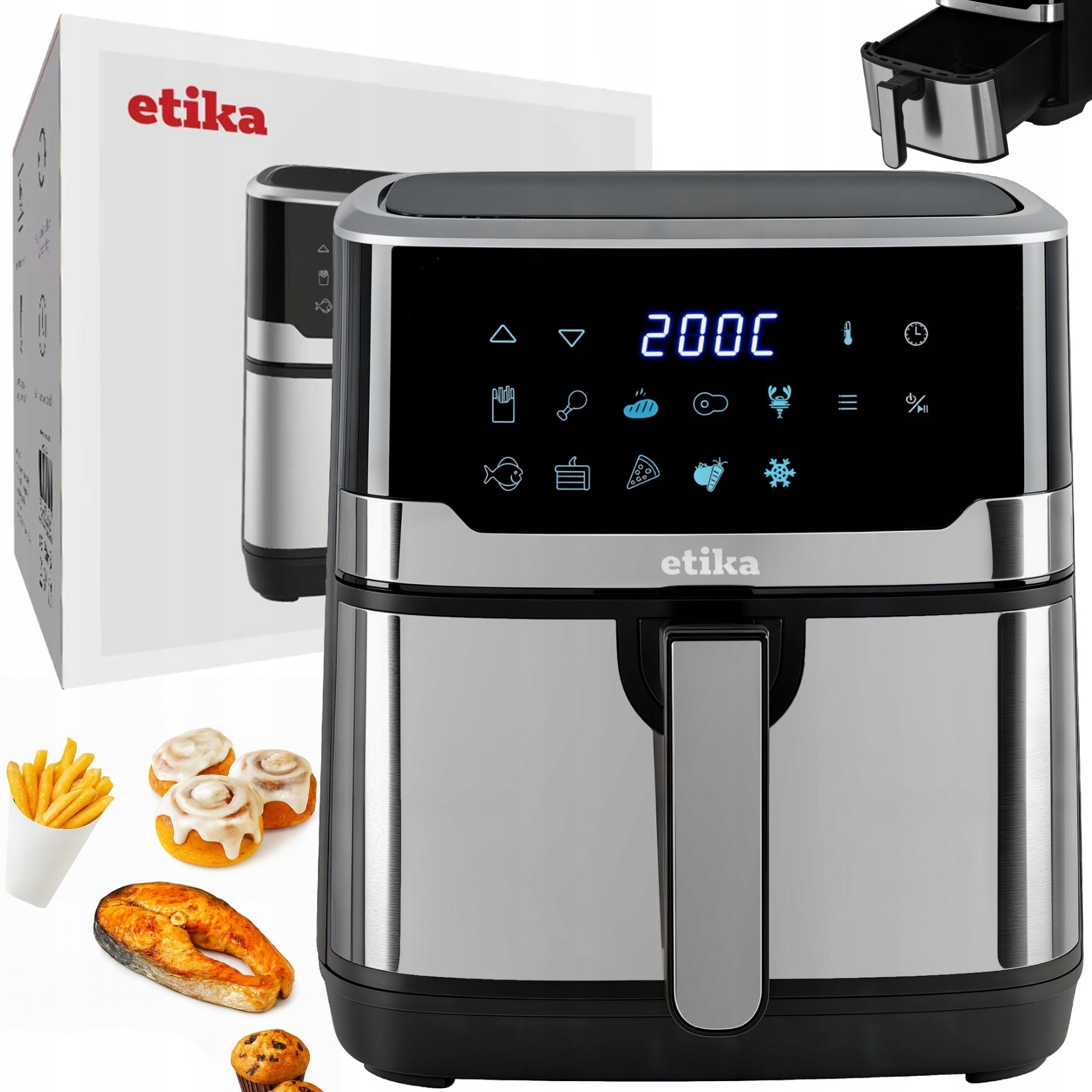 FAT FREE AIR FRYER LARGE 6,5L BOWL
