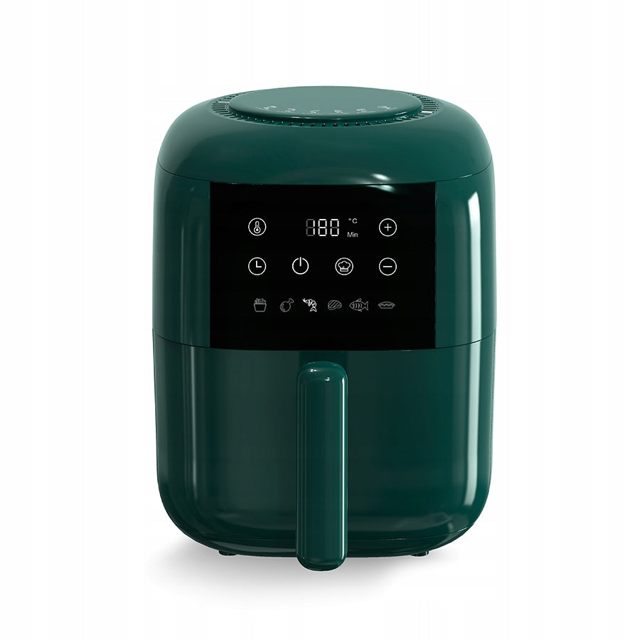 FAT FREE AIR FRYER POWERFUL 1200W 6 PROGRAMS TIMER THERMOSTAT