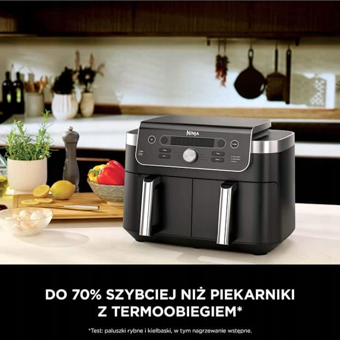 FAT-FREE FRYER Ninja Dual Zone 9,5L Dark Grey DZ950EU airfryer Manufacturer code DZ950EU