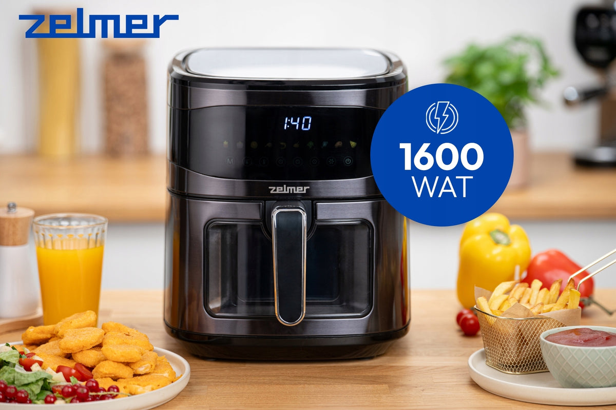 FAT FREE FRYER ZELMER AIR FRYER OVEN AIR FRYER 1600W 6,5l Packaging status original