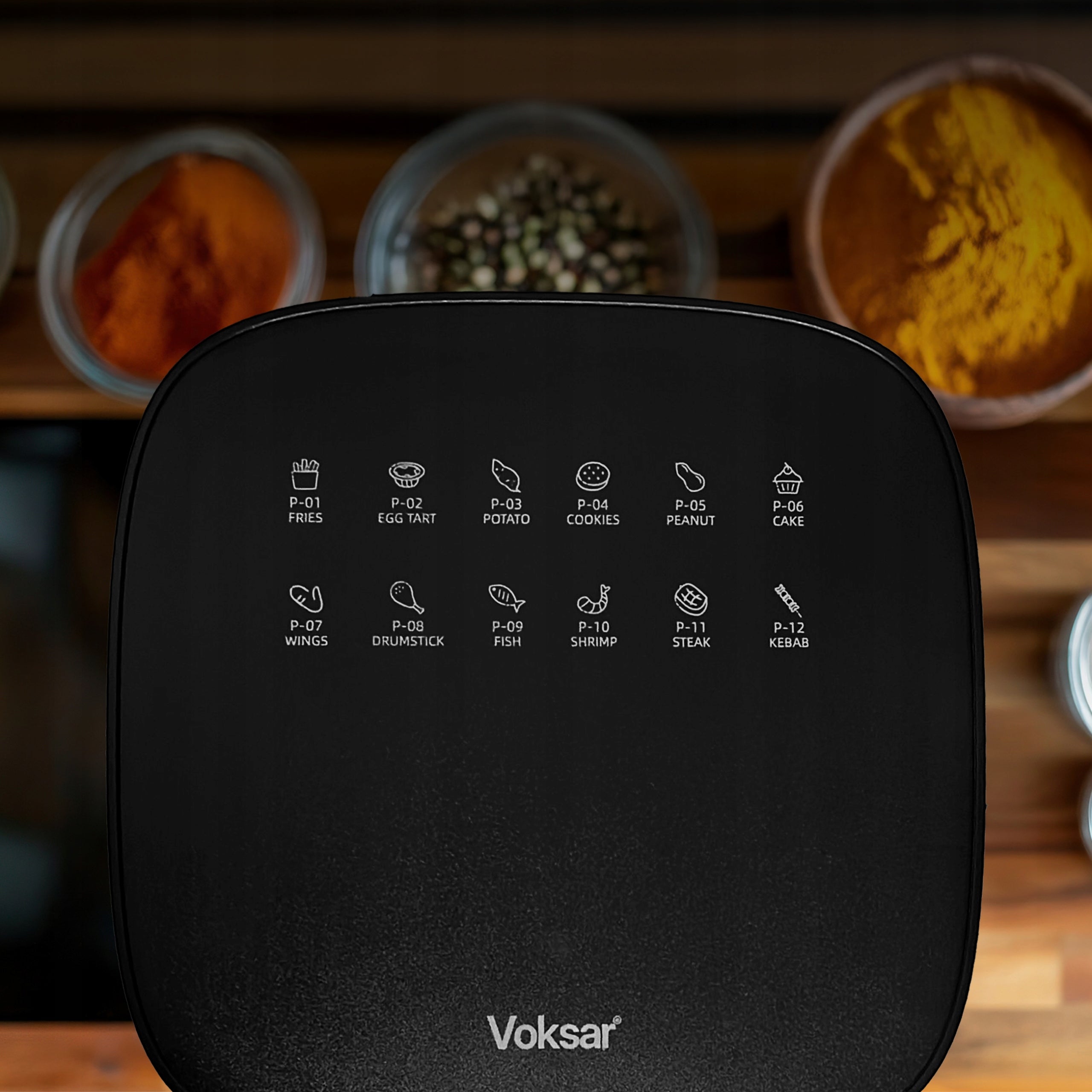 FAT-FREE OIL-FREE AIR FRYER VOKSAR W11 5L 12in1 +RECIPES Bowl volume 5 l