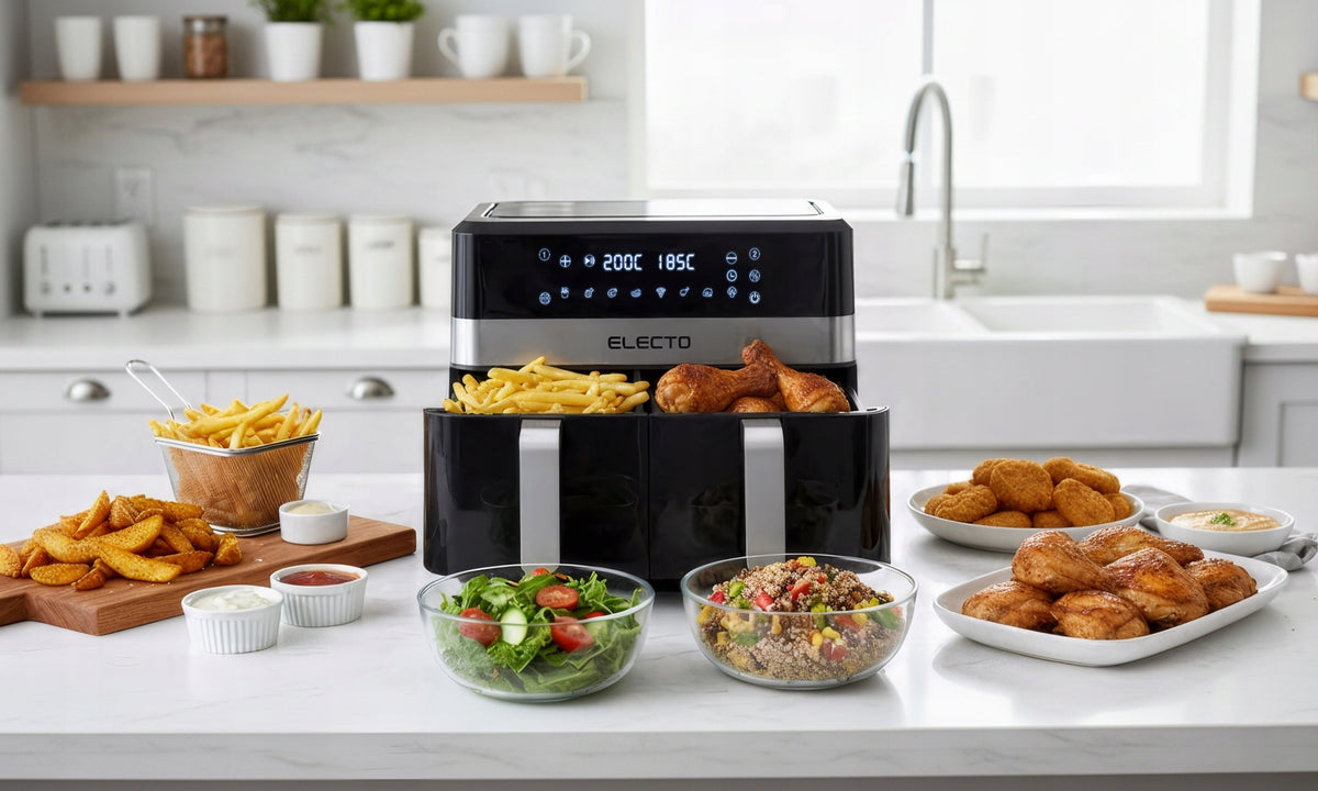 FAT FREE TWO-CHAMBER AIR FRYER 11L AIR FRYER 2700W AIR FRYER XXL Packaging status original