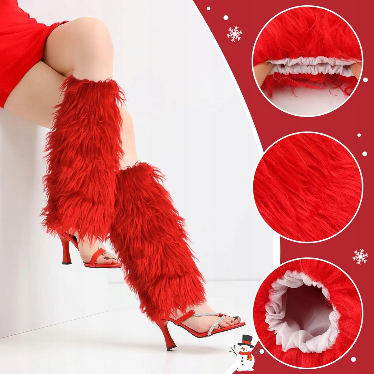 FAUX FUR LEG WARMERS FLUFFY TIGHTS HALLOWEEN ACCESSORIES Manufacturer code OCIEPLACZE NA NOGI ZE SZTUCZNEGO FUTRA GETRY