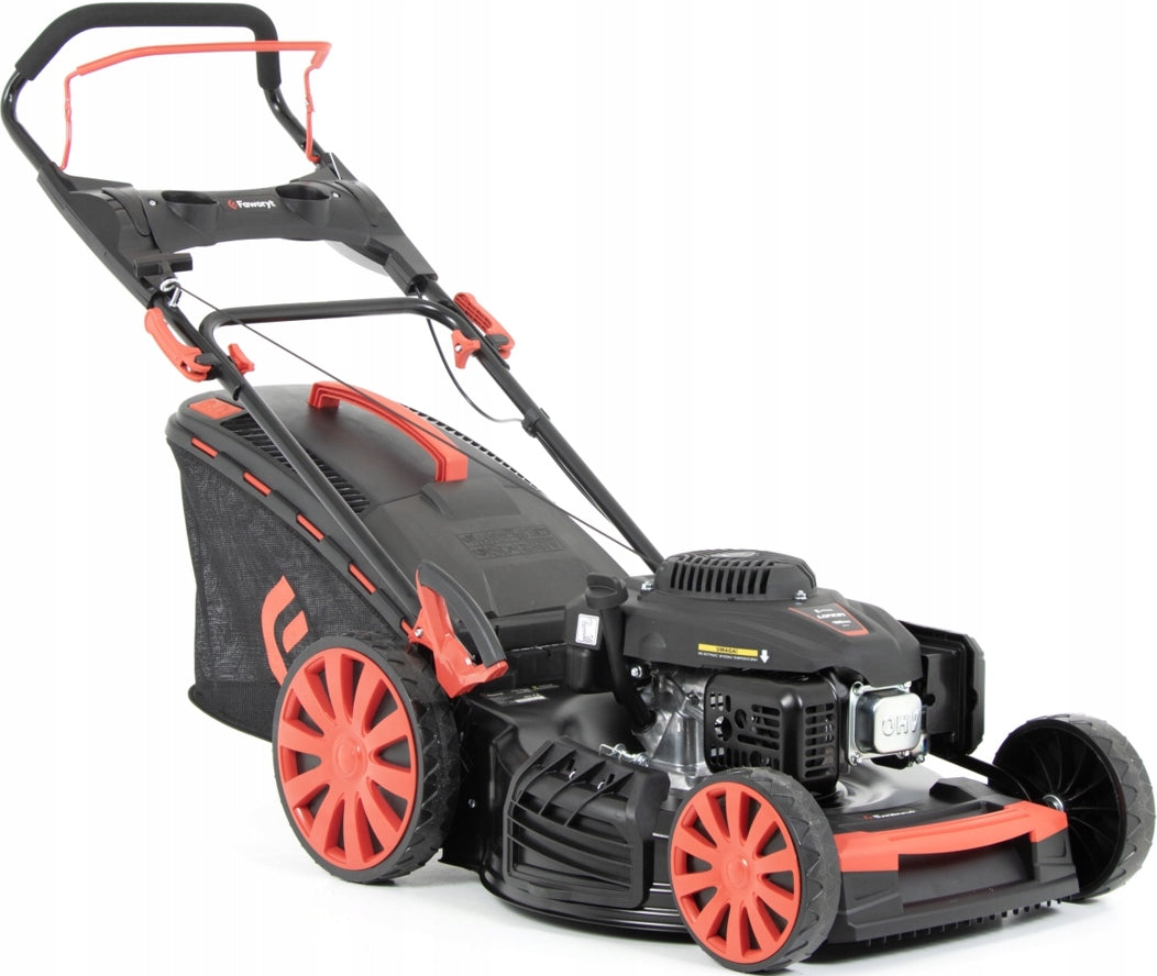 FAWORYT LARGE POWERFUL LAWN MOWER WITH BASKET 51cm LONCIN 196cc