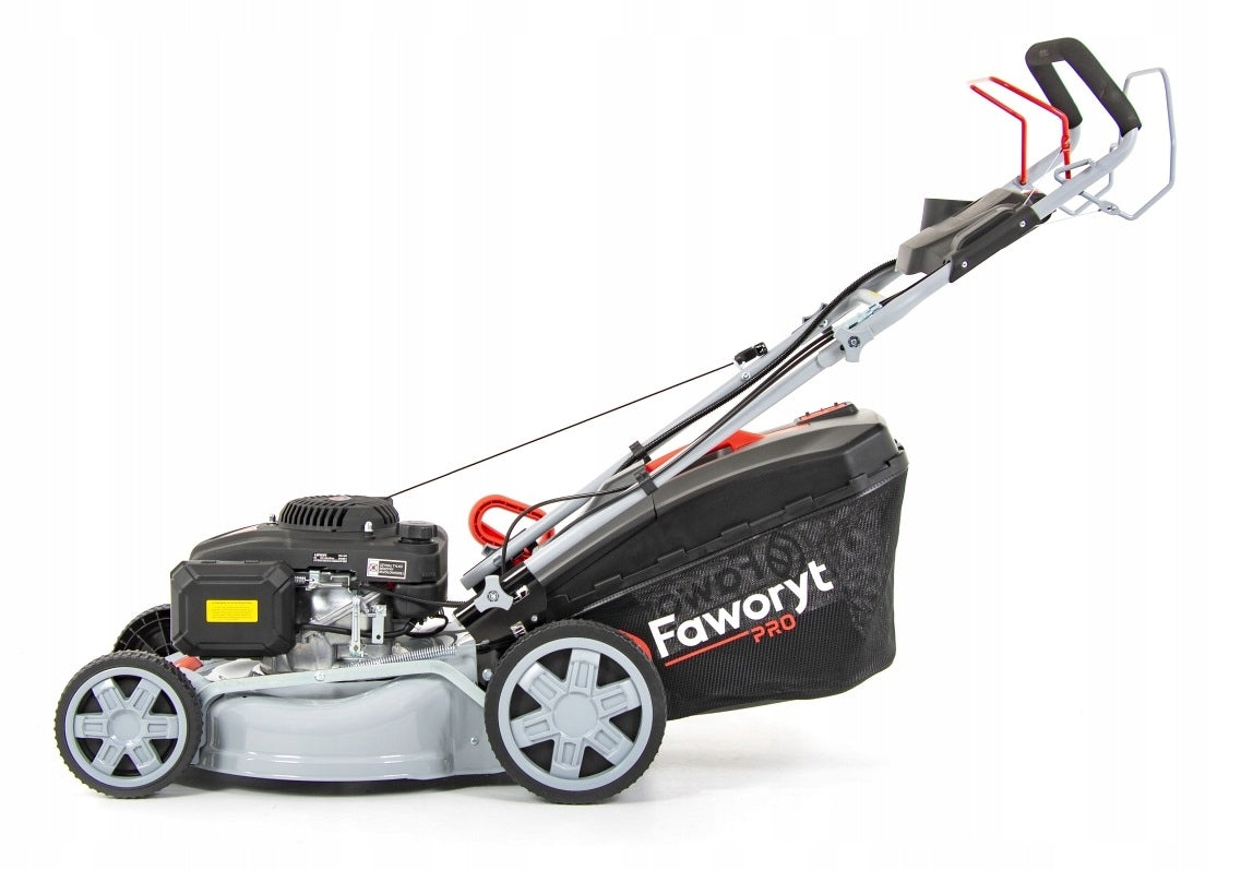 FAWORYT PRO COMBUSTION MOWER WITH STARTER DRIVE LONCIN 46cm 166cc GT Basket capacity 60 l