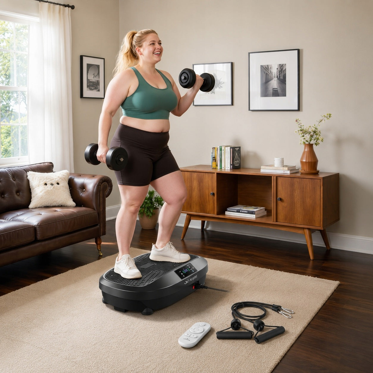 FED Fitness Flybird Series VP1 Vibration Plate 120 Levels Full Body Workout Manufacturer code Flybird-MINIBLK-1