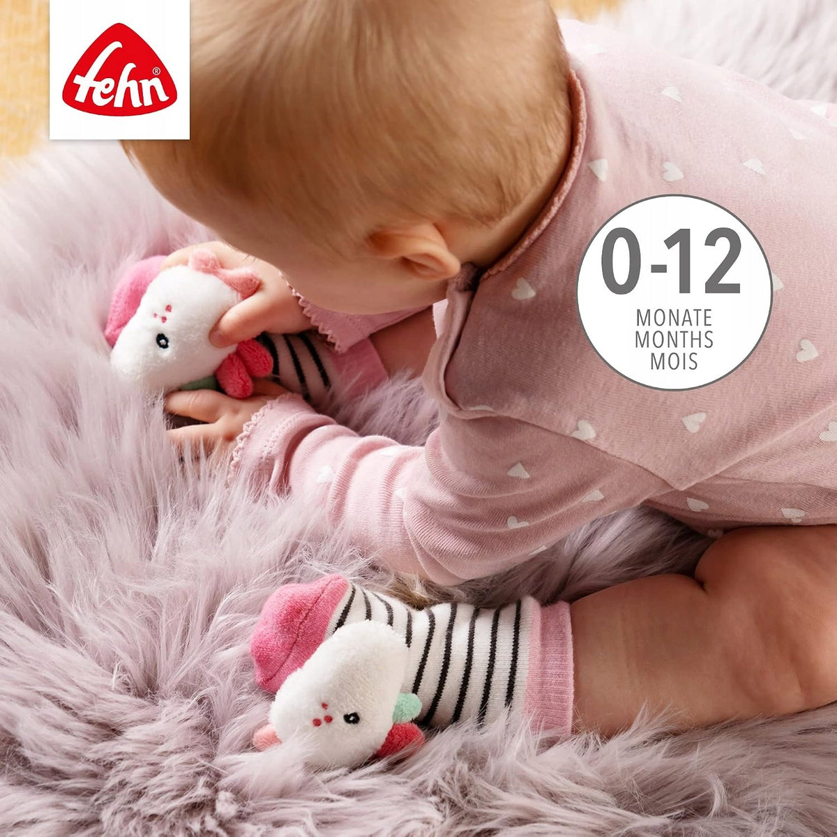 FEHN Aiko&Yuki Ratchet Baby Socks 0-12 msc Kid's age 0＋