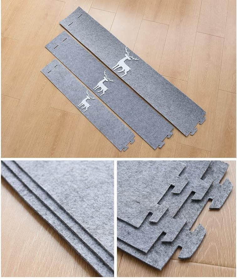 FELT POT COVER CHRISTMAS TREE STAND GREY WITH REINDEER COLLAR S Manufacturer code HomeDot