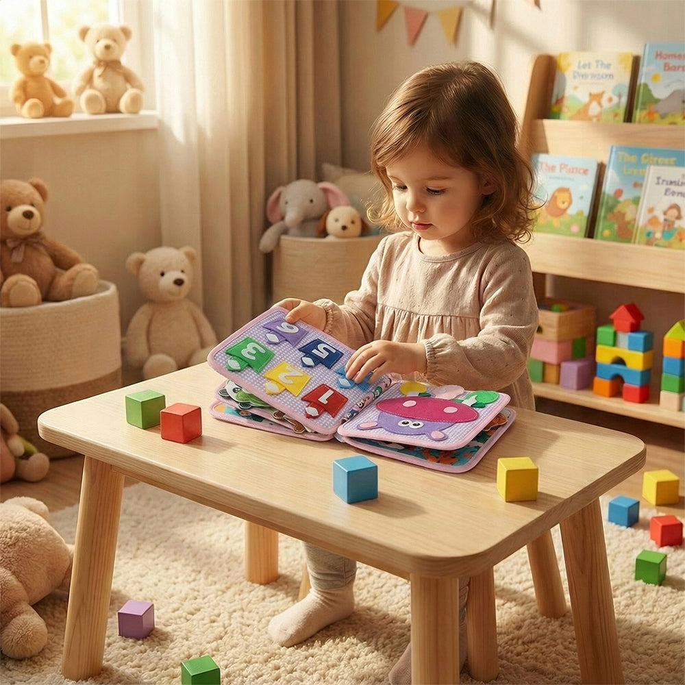 FELT SENSORY BOOK MONTESSORI, INTERACTIVE 3D FOR CHILDREN Material other