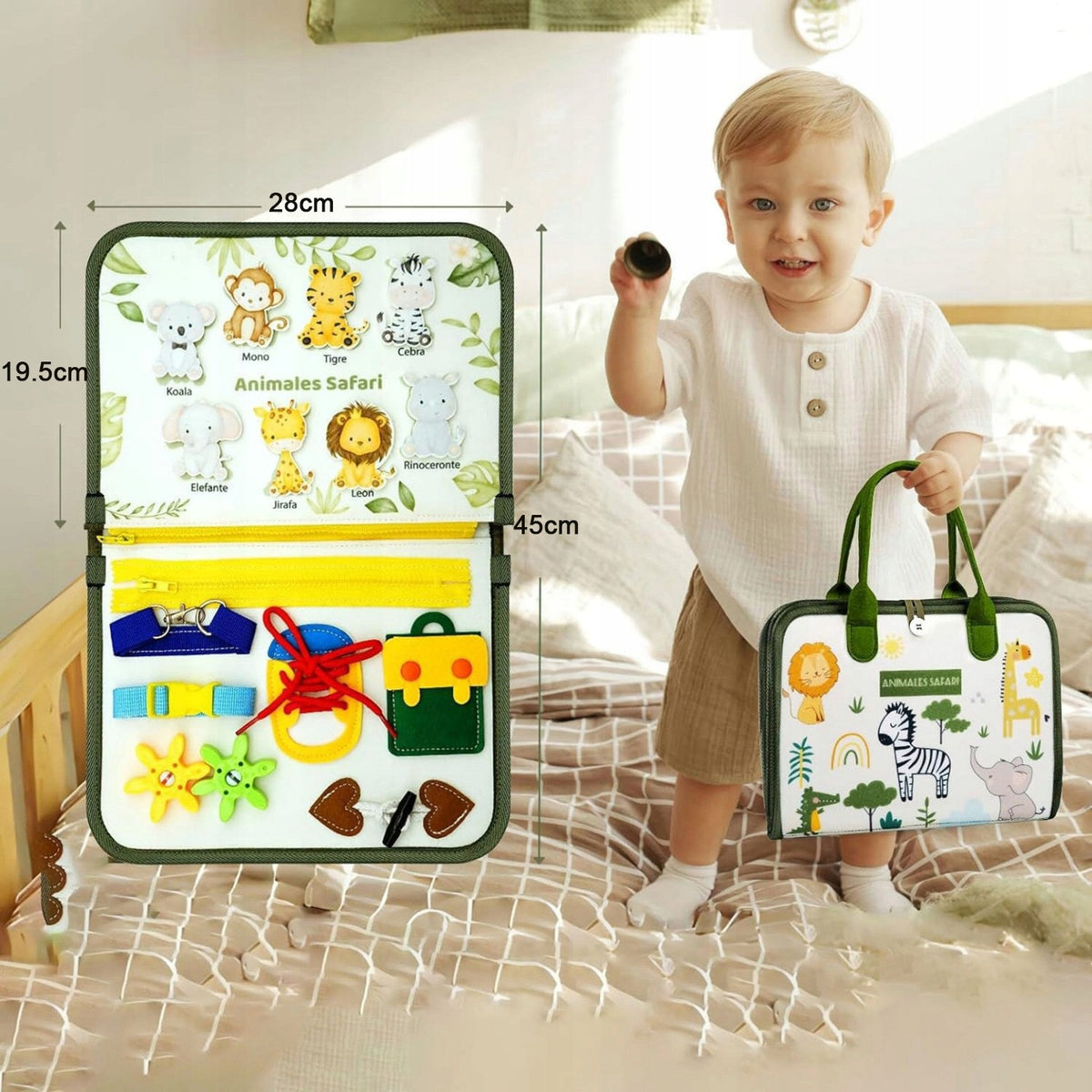 FELT SENSORY BOOK MONTESSORI QUIET BOOK QUIET 3D BOOK Brand Marsee