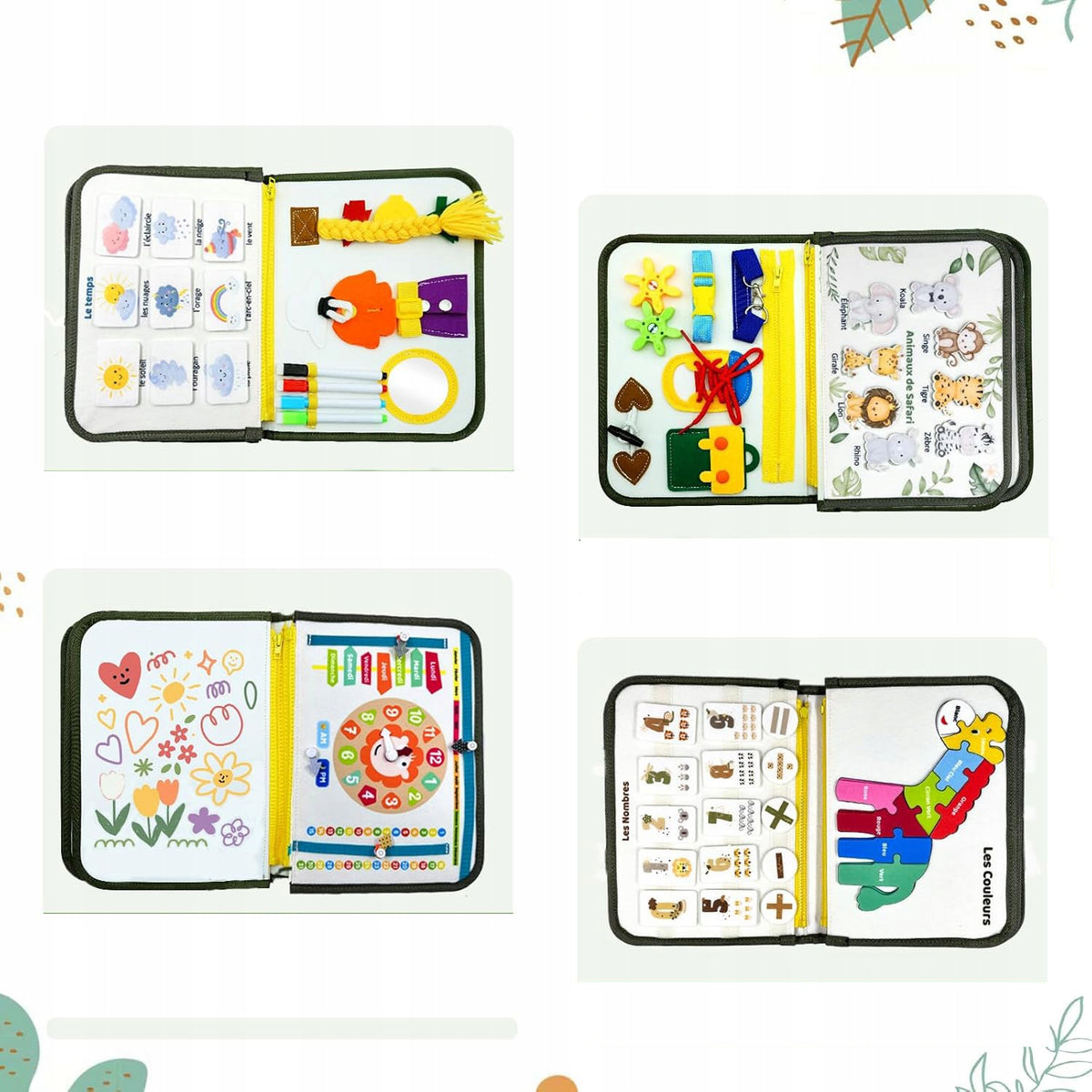 FELT SENSORY BOOK MONTESSORI QUIET BOOK QUIET 3D BOOK EAN (GTIN) 6925575502992