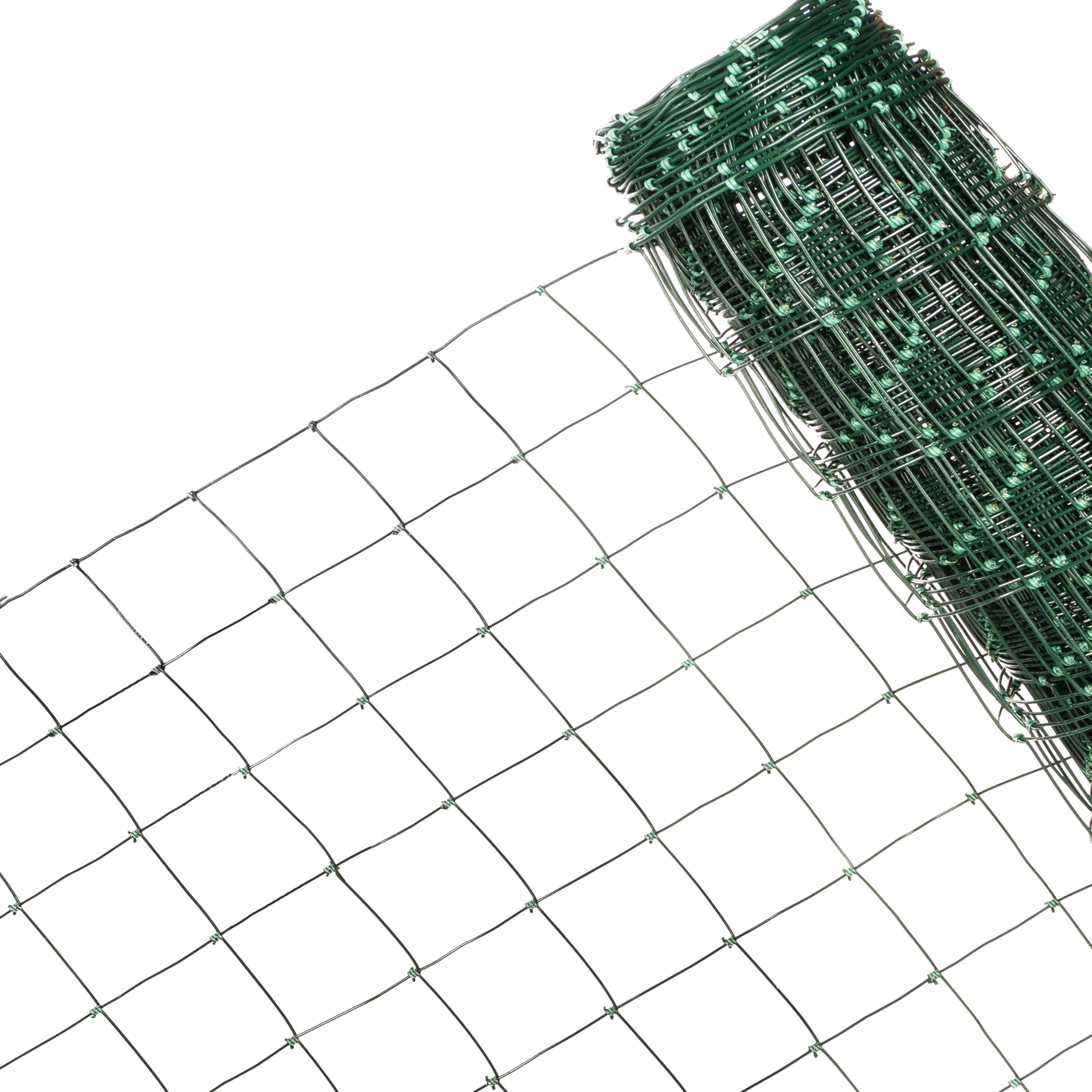 FENCE MESH Knot Forest 80/9/10 GREEN PVC OC protection 25m Packaging status original