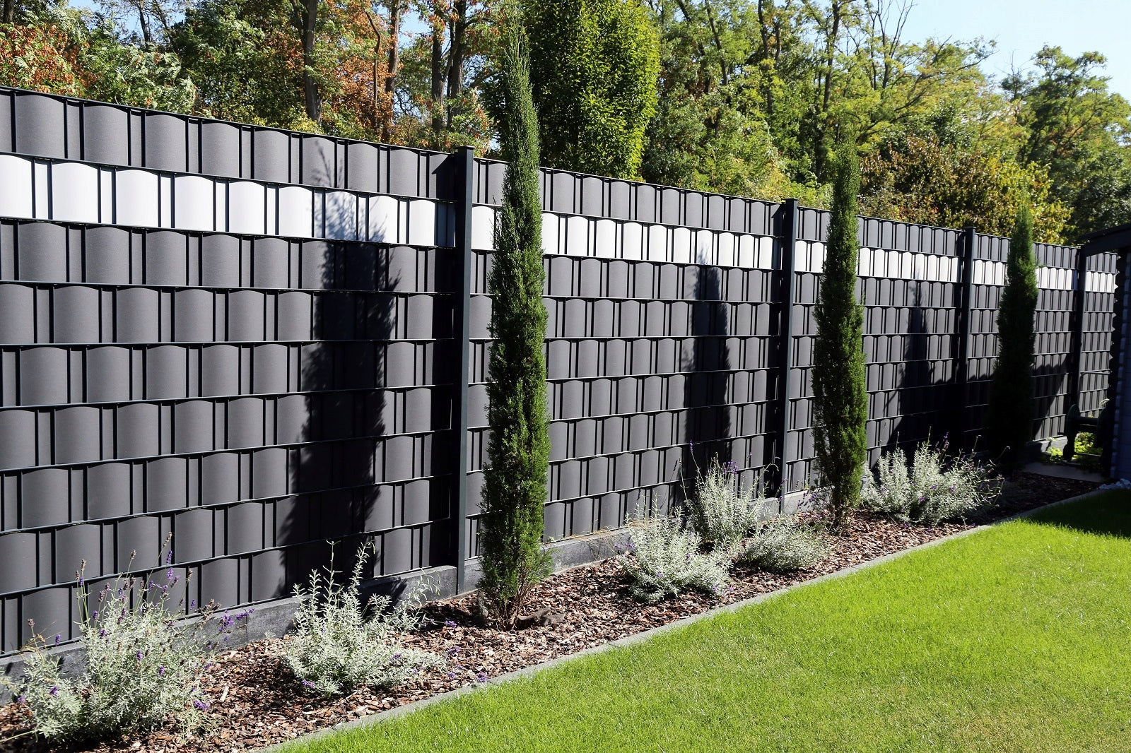 FENCE TAPE 19cmx50m +UV COVER FOR PANEL FENCES FENCE ANTHRACITE Packaging status original