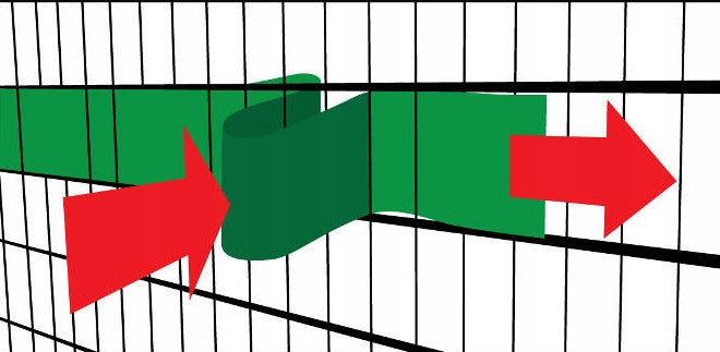 FENCE TAPE 19x26 PREMIUM POLYPROPYLENE 1,2mm FOR PANELS FENCE BLACK Length 26 m
