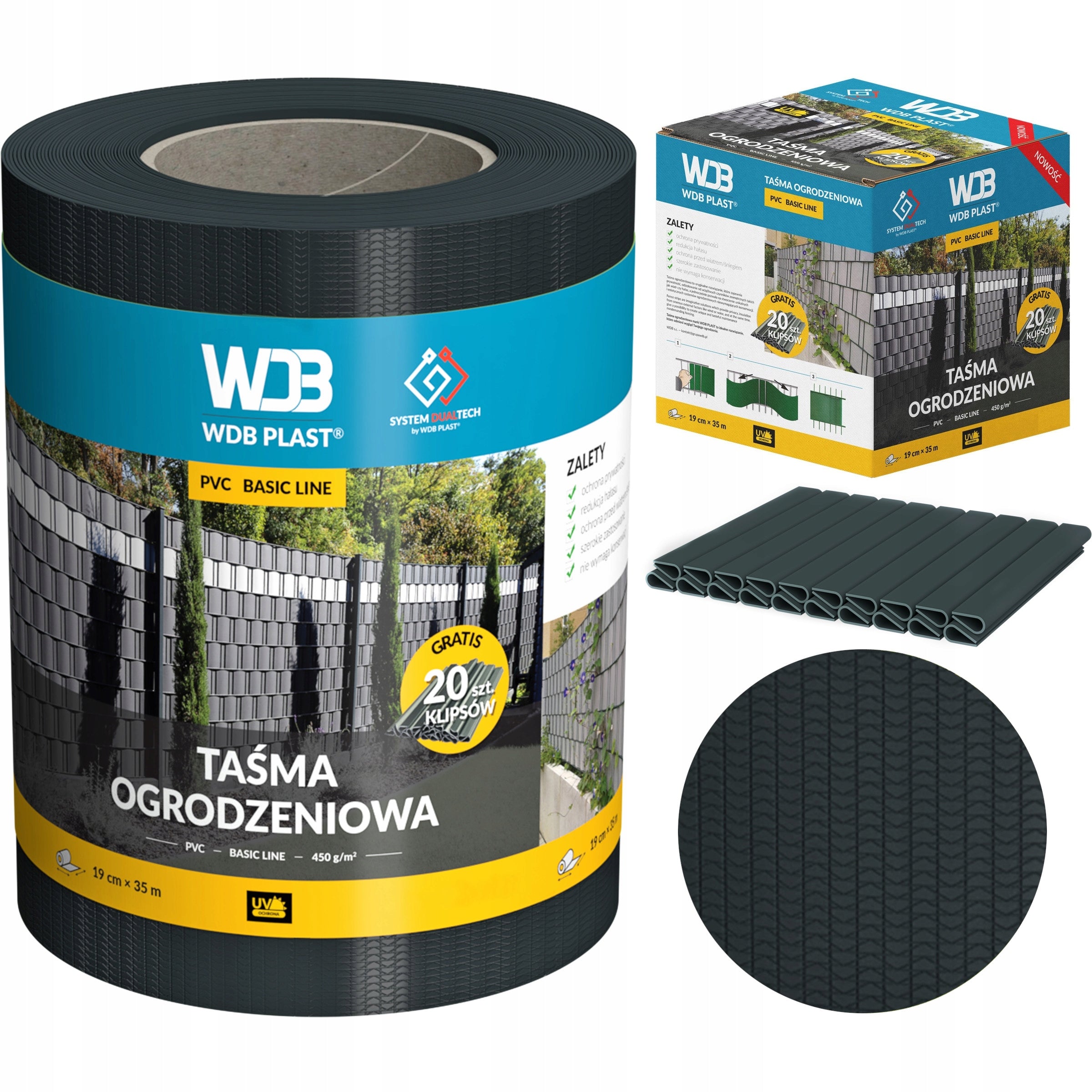 FENCE TAPE ANTHRACITE 19x35 FENCE COVER PANEL FENCE GRAPHITE