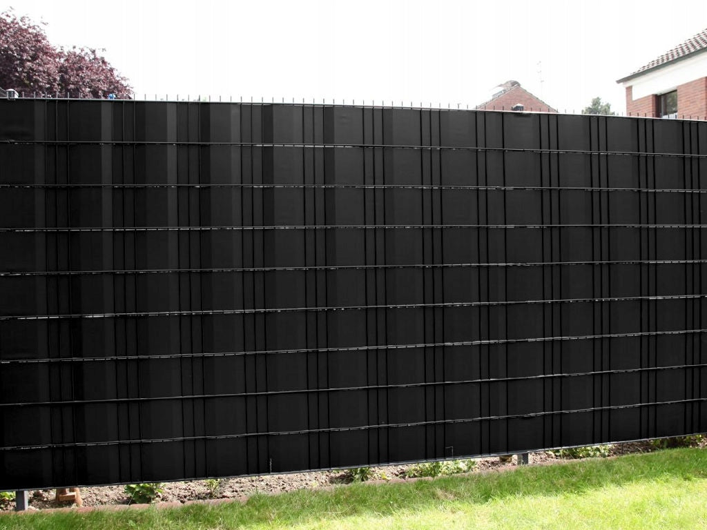 FENCE TAPE BLACK 19cmx35m PANEL FENCE COVER FENCE +UV Packaging status original