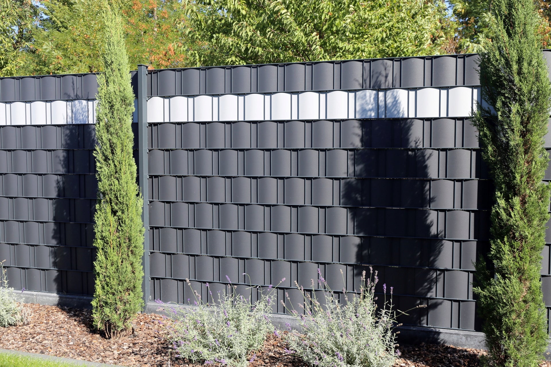 FENCE TAPE GREY 19 cm x 35 m FENCE COVER UV PANEL FENCE Packaging status original