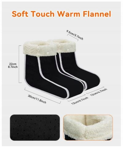 FERNIDA Electric Foot Warmer SLIPPERS Timer, 6 Temperature 50W Manufacturer code BUTY OCIEPLANE