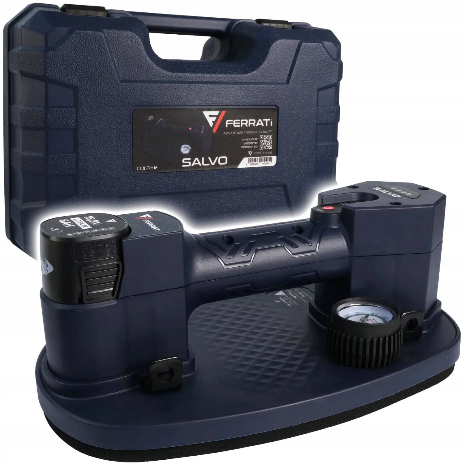 FERRATI CORDLESS VACUUM SUCTION CUP SALVO BATTERY 6Ah