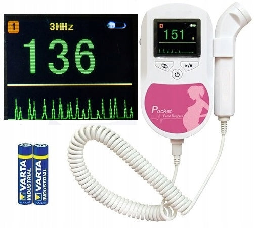 FETAL HEART RATE DETECTOR Doppler Monitor KTG Heart Rate Wave Home Medical Alarm