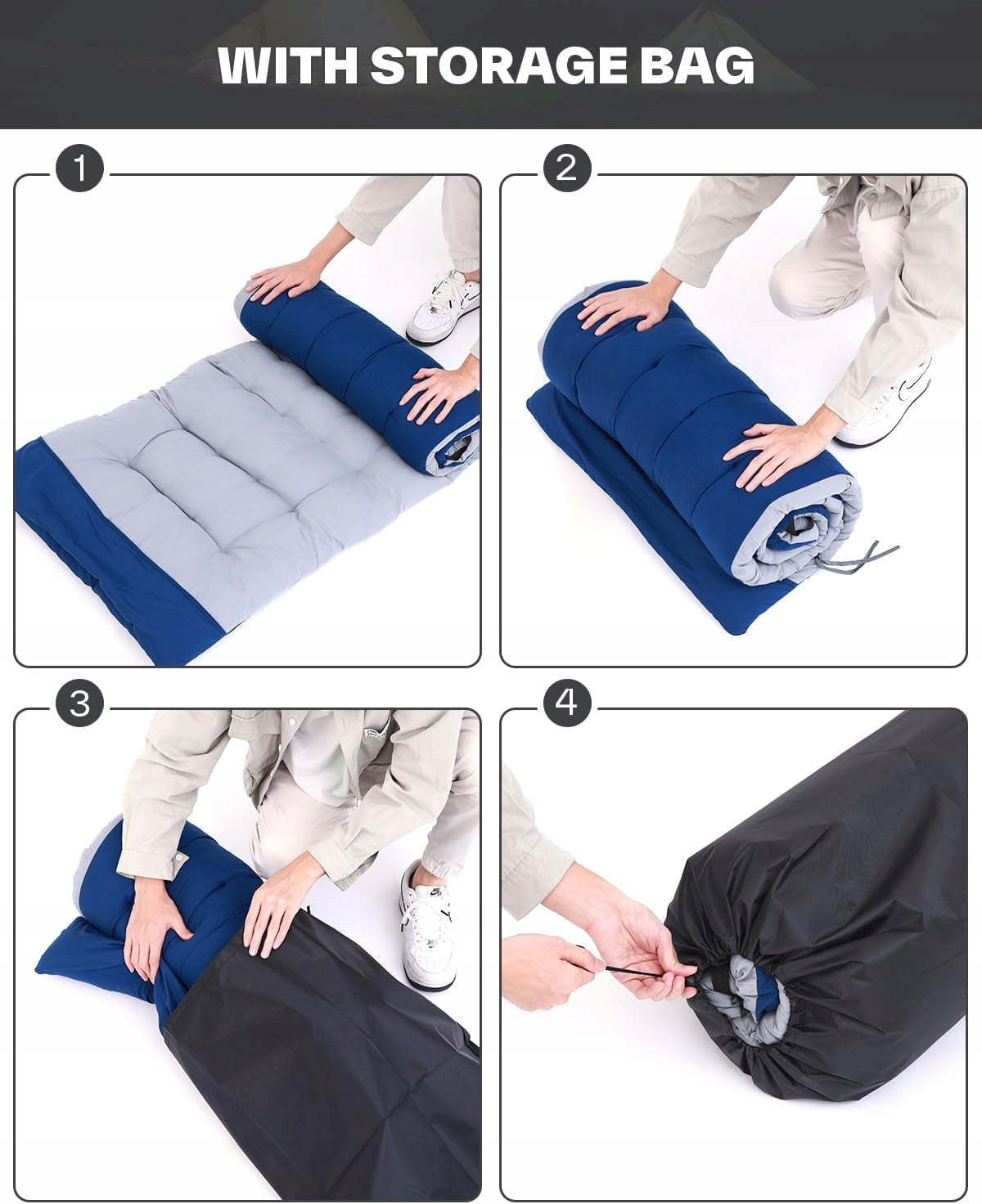 FIELD SMOKING BED WITH XXL OVERLAY 188 x 71 cm FOLDING CAMPING Color blue