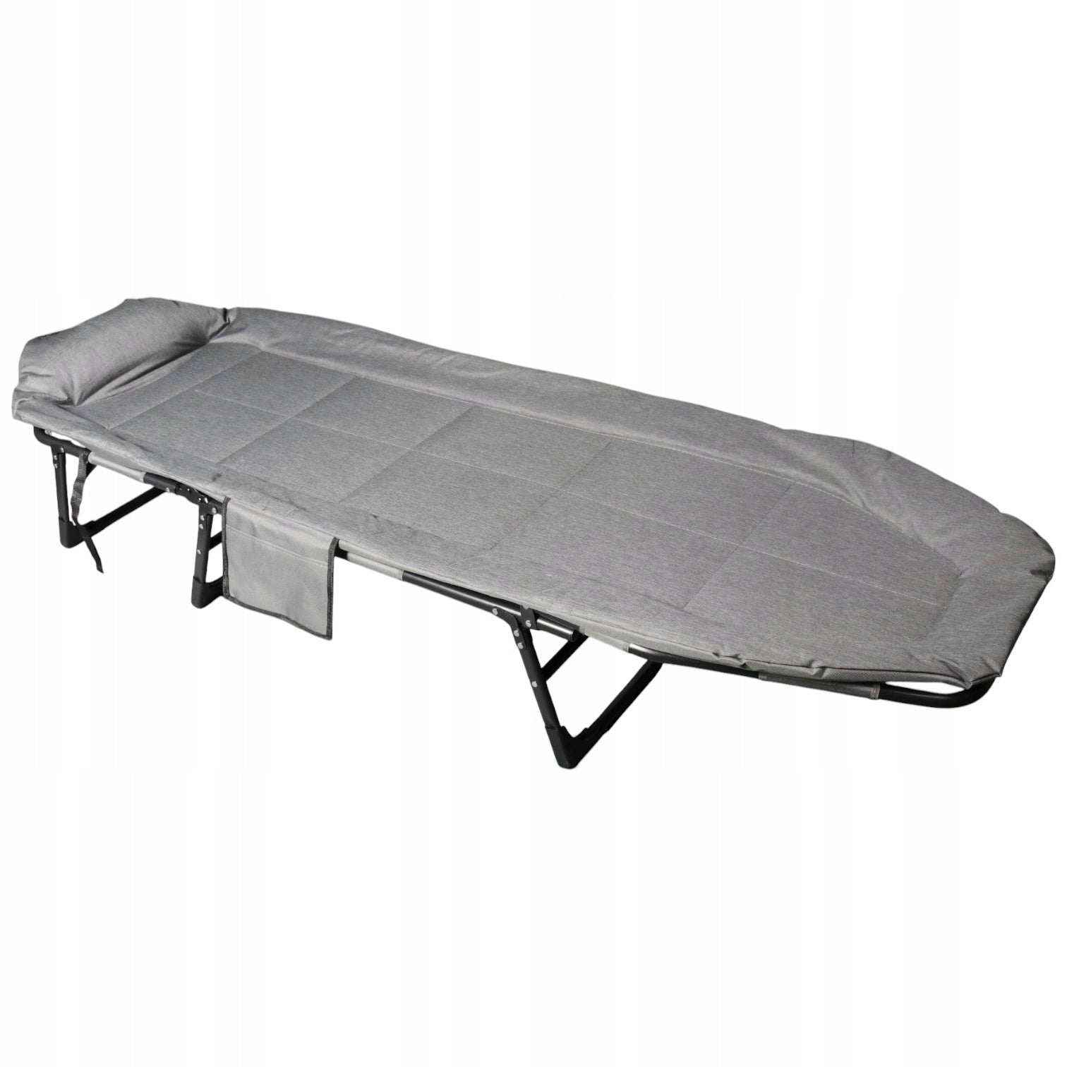 FIELD TOURIST BED FOLDING STRONG 150 KG LIGHT ADJUSTABLE WITH PILLOW Length (longer side) 190 cm