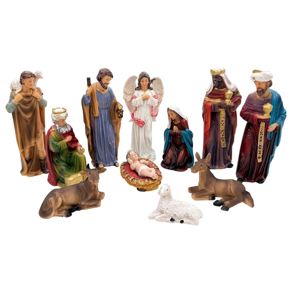 FIGURES FOR NATIVITY SCENE 13 CM SET OF 11 FIGURES FOR NURSERY STABLE