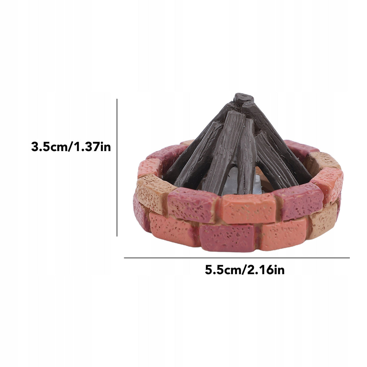 FIGURINE LED FIREPLACE FLICKERING FLAME RESIN DECORATION Manufacturer code 691569156915