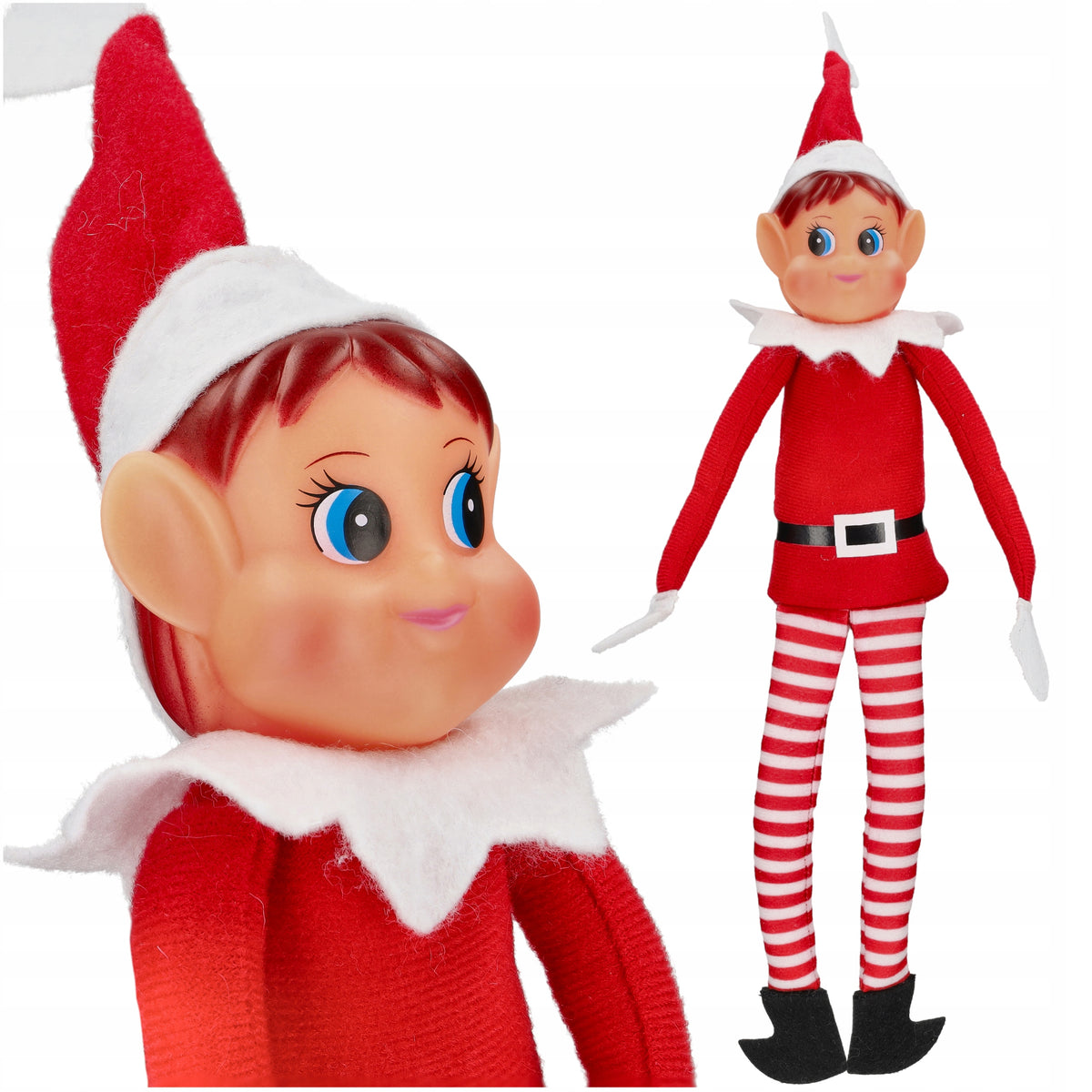 FIGURINE OF A CHRISTMAS ELF ELF PSOTNIK DWARF GIRL ELVIE