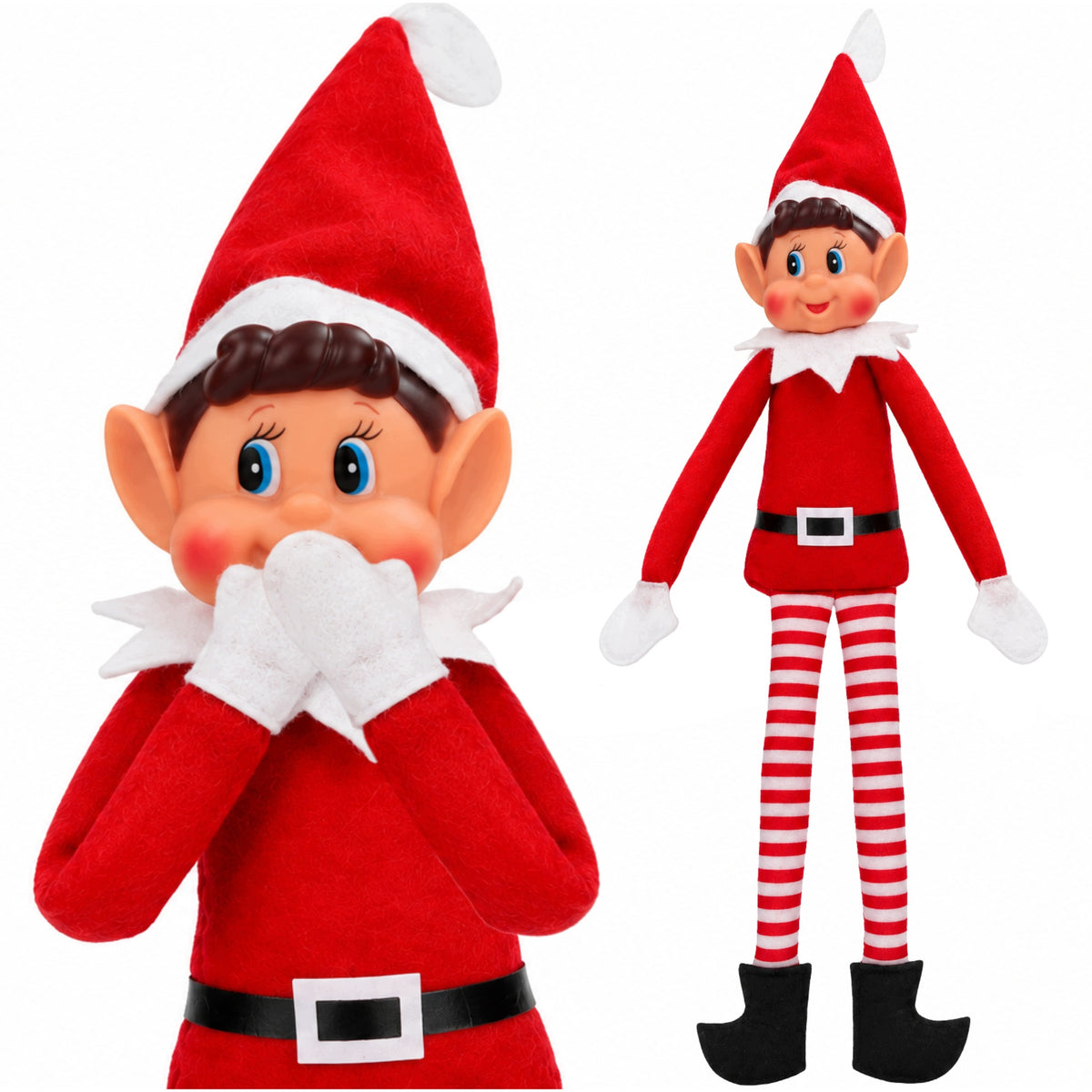 FIGURINE OF A CHRISTMAS ELF ELF PSOTNIK DWARF GNOME BOY URCHIN 40CM