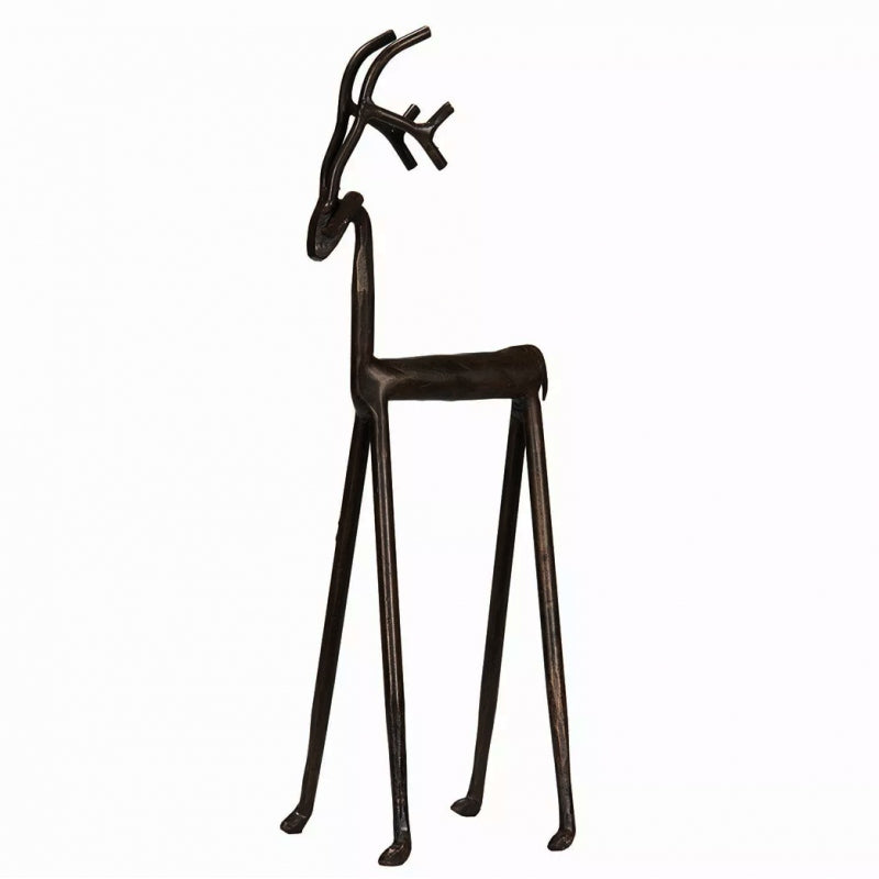 FIGURINE REINDEER DEER 42cm CHRISTMAS LOFT FOR CHRISTMAS BLACK METAL