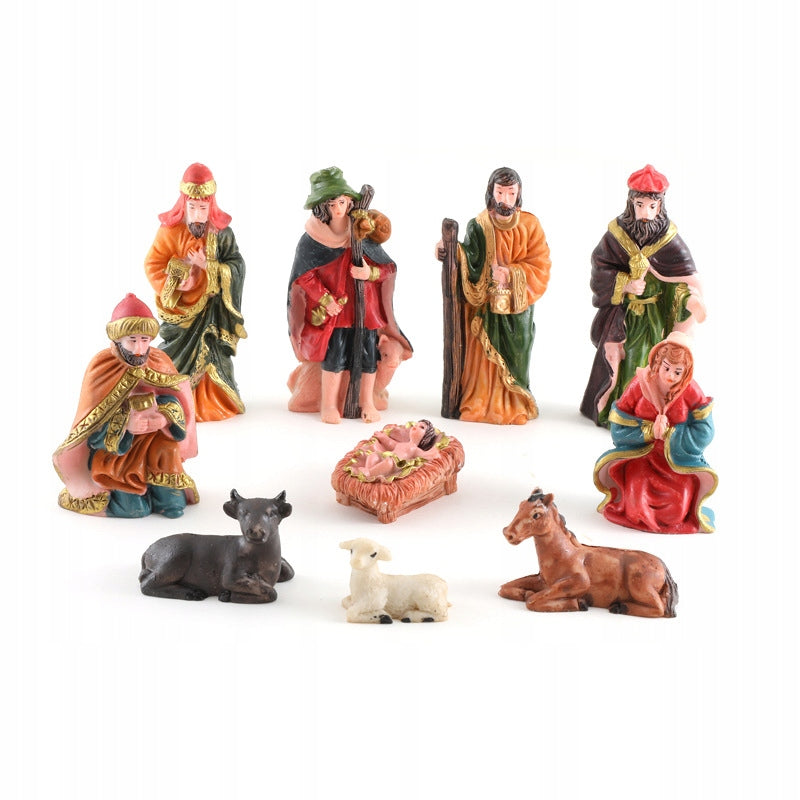 FIGURINES FOR CHRISTMAS NATIVITY SCENE 10 PCS.