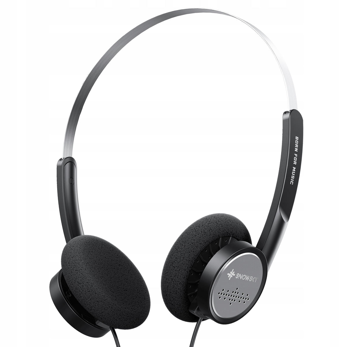 FIIO SNOWSKY WIND SEMI-OPEN ON-EAR HEADPHONES WITH RETRO MICROPHONE BLACK