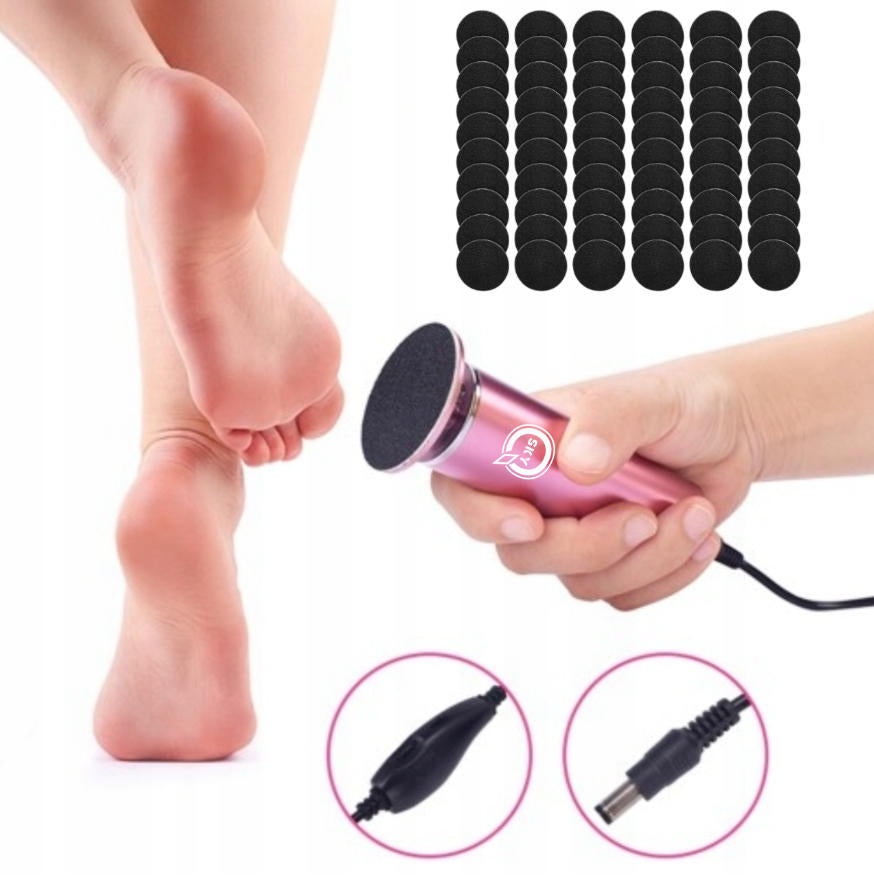 FILE ELECTRIC HEEL MILLING MACHINE GRATER SET USB + 60 CARTRIDGES