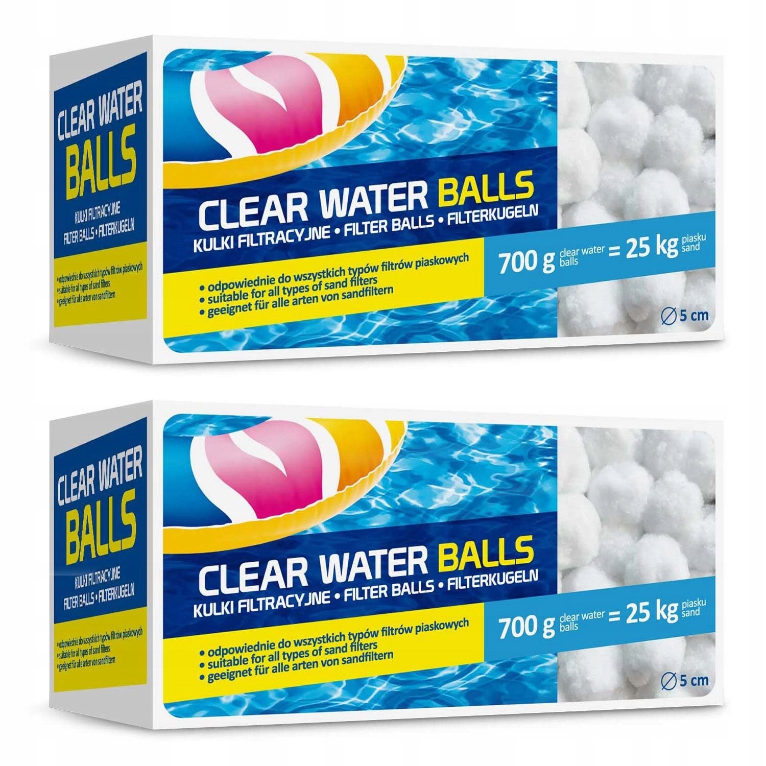 FILTER BALLS FOR POOL AND SAND PUMPS 1400g GAMIX CLEAR WATER BALLS
