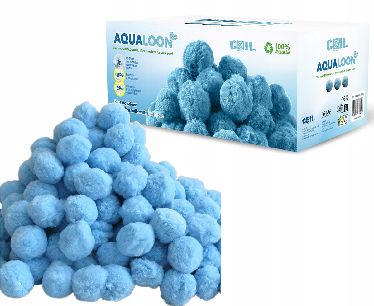 FILTER BALLS FOR SAND PUMP POOL 700g AQUALOON SILVER IONS COIL