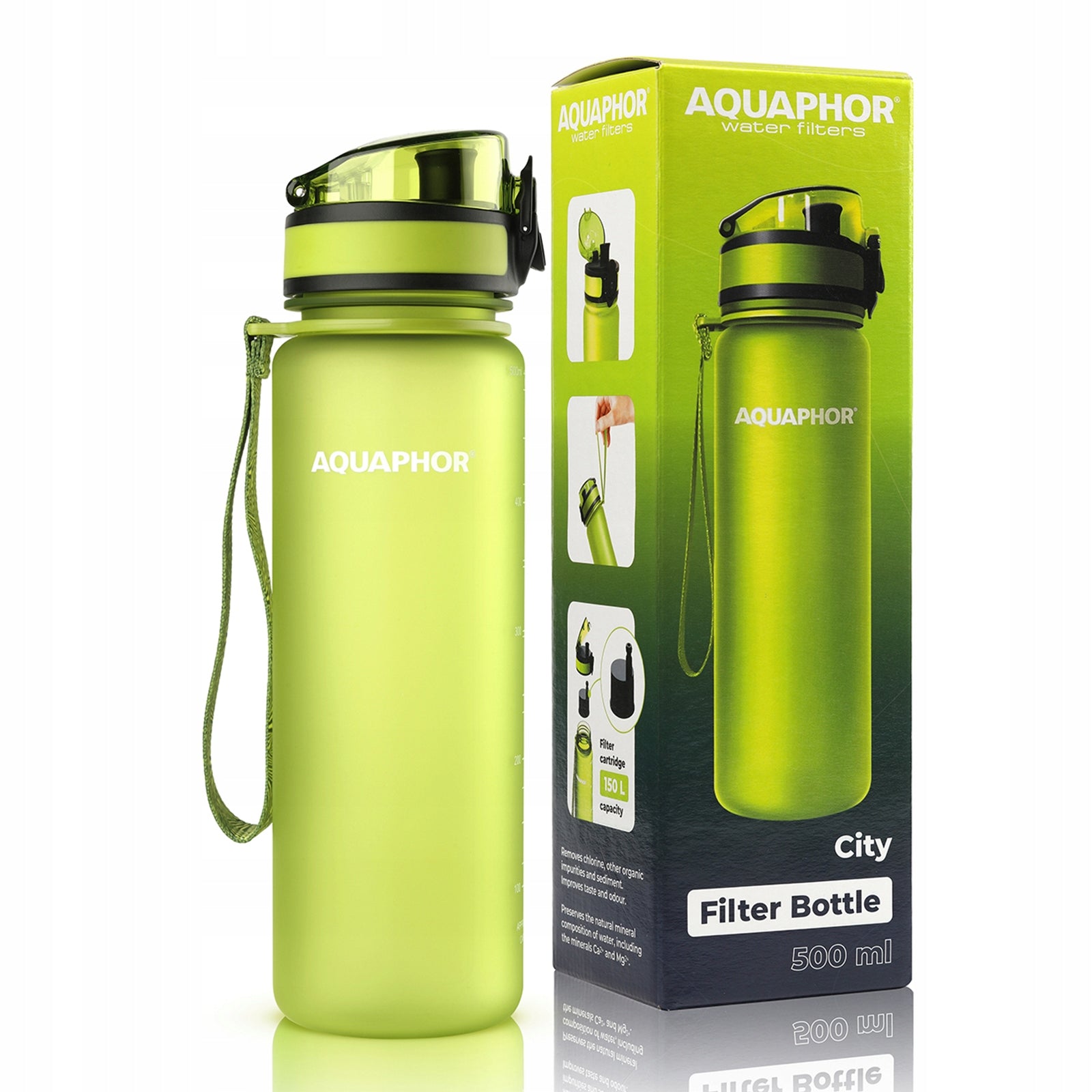 FILTER BOTTLE CITY GREEN - AQU