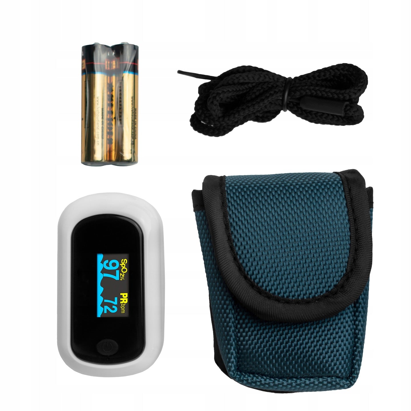 FINGER-CERTIFIED MEDICAL PULSE OXIMETER Color white