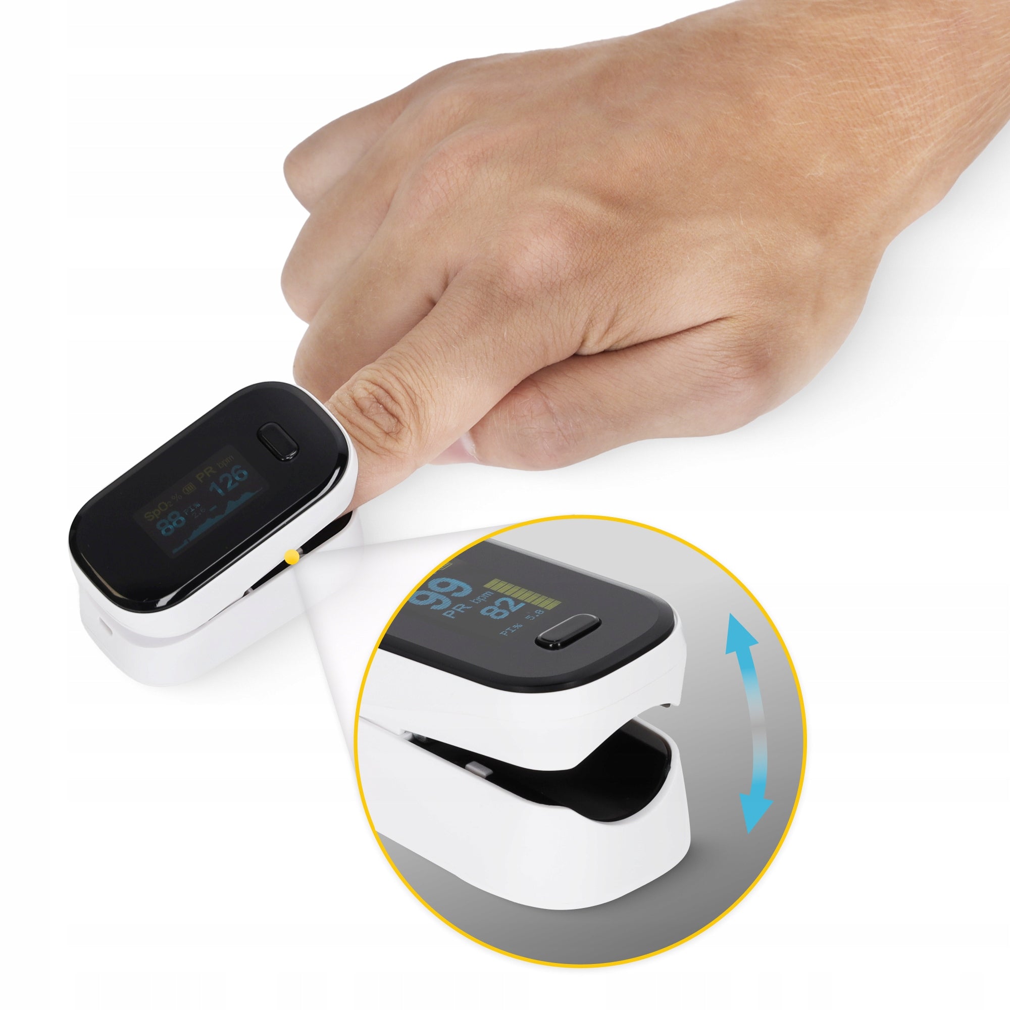 FINGER MEDICAL PULSE OXIMETER FOR ADULT CHILDREN PROFESSIONAL ULTRA Medical device yes