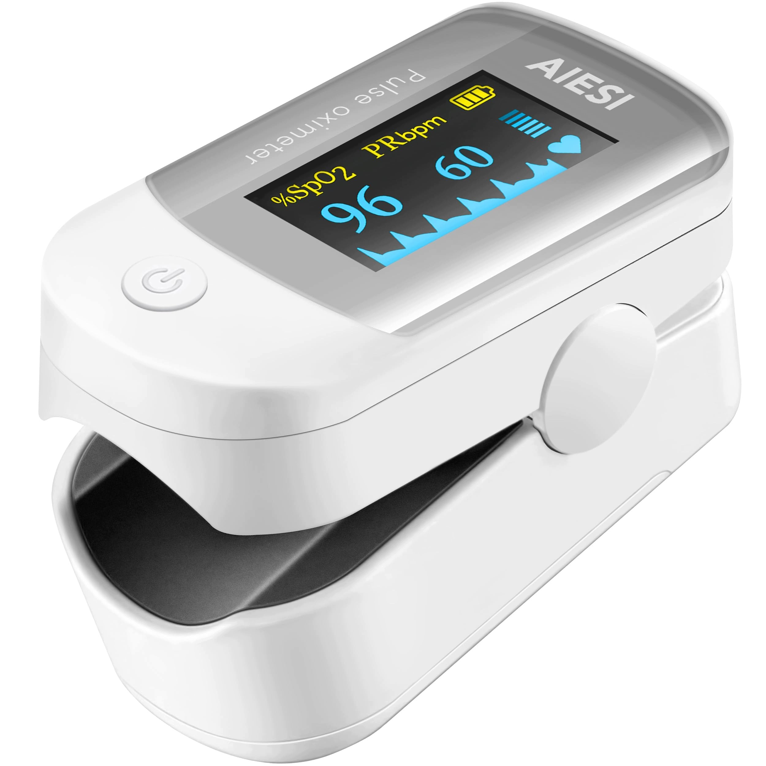 FINGER PULSE OXIMETER AIESI A2 MEDICAL SPO2 PULSE HEART RATE CASE
