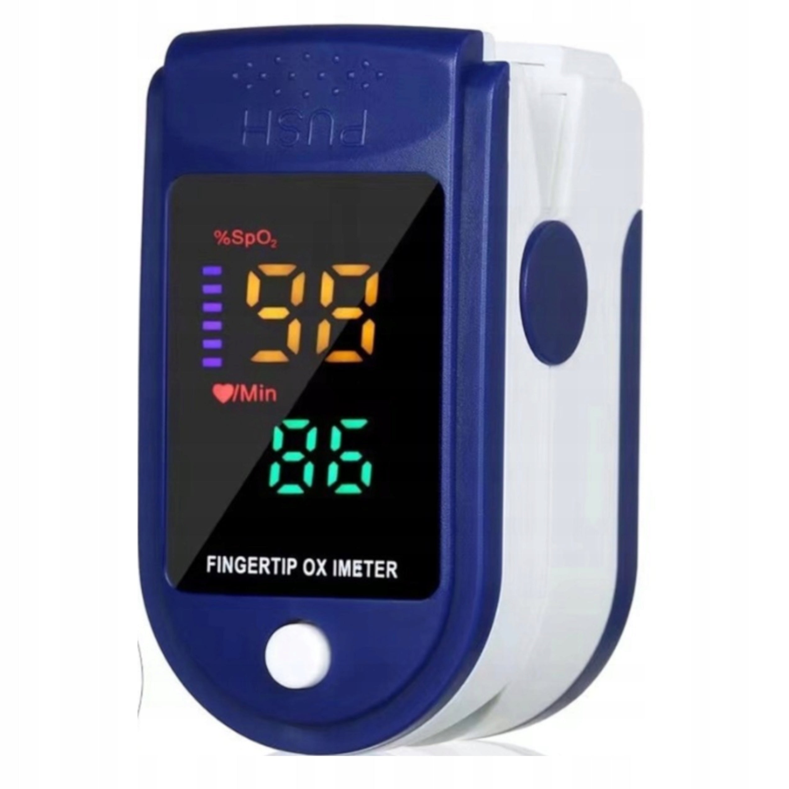 FINGER PULSE OXIMETER HEART RATE MONITOR OLED MEASUREMENT OF PULSE AND BLOOD SATURATION